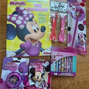Disney Minnie Mouse Pink and Purple Activity Set